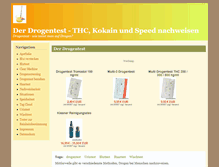 Tablet Screenshot of drogentester.com